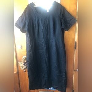 Vintage Black Short Sleeve Dress